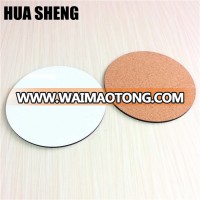 china factory round mdf cork coasters for sublimation